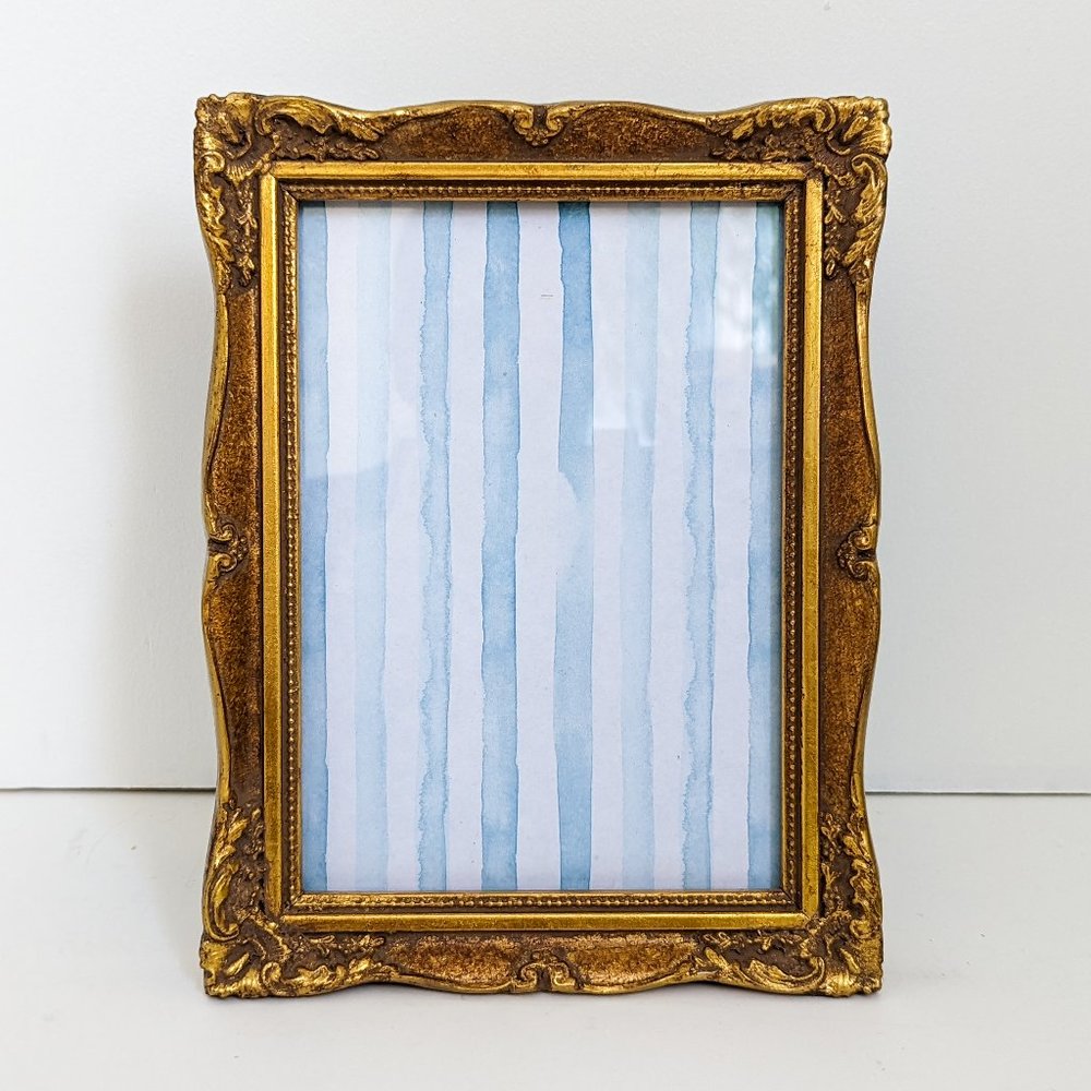 Decorative Gold Accented 5x7 Picture Frame